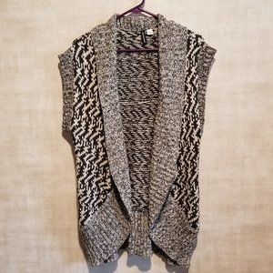 JASON MAXWELL WOMEN'S LARGE SLEEVELESS CARDIGAN SWEATER